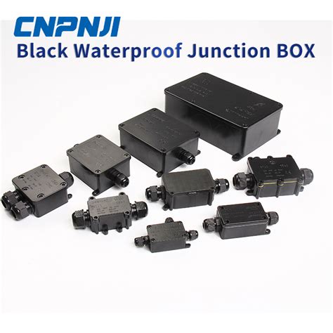 IP68 Waterproof ABS Black Junction Boxes Wall 